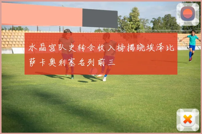 水晶宫队史转会收入榜揭晓埃泽比萨卡奥利塞名列前三